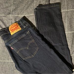 Levis Mens 511 Dark Wash Jeans